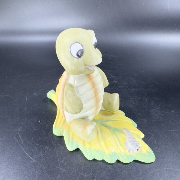 Vintage HOMCO Turtle Playing on Leaf Figurine Ceramic Whimsical Figure VTG - Picture 8 of 11